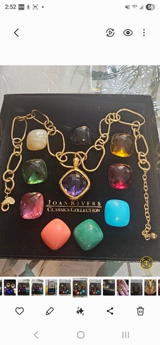 Joan Rivers 'The Classics' Interchangeable Pendant With Similated Gemstones