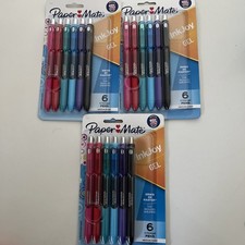 Lot Of 3 Paper Mate InkJoy Gel Pens, Medium Point, Assorted Colors, 6 Count