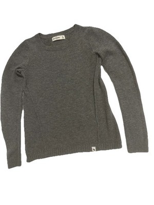 Abercrombie & Fitch Kids' Boys Long Sleeve Crewneck Sweater Size M Gray Color #2