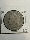 1901 Morgan Silver Dollar Top 100 VAM 3 DDR Feathers VG Key Variety