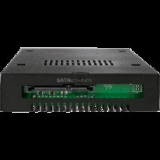 We-Ra. IcyDock 6,3cm SATAI-III HDD&SSD in 1x3,5" 7-15mm sw - Bild 2 von 2