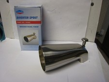 Universal Tub Spout with Diverter Spout Brushed Nickel Finish EZ-FLO 15080