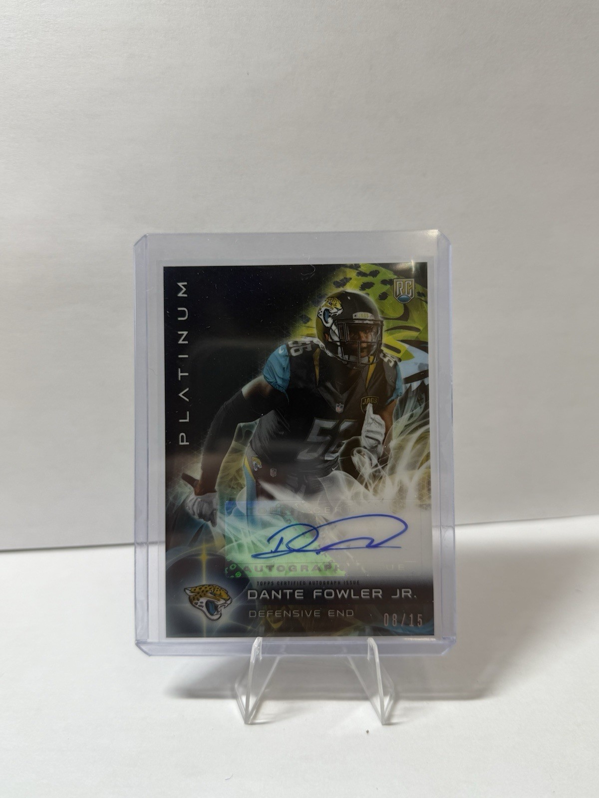 Dante Fowler Topps Platinum Autograph Rookies #ARDFJ Purple Refractor