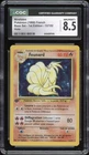 1999 Pokemon FRENCH 1st Edition Base Set Feunard-Ninetales Holo 12/102 CGC 8.5