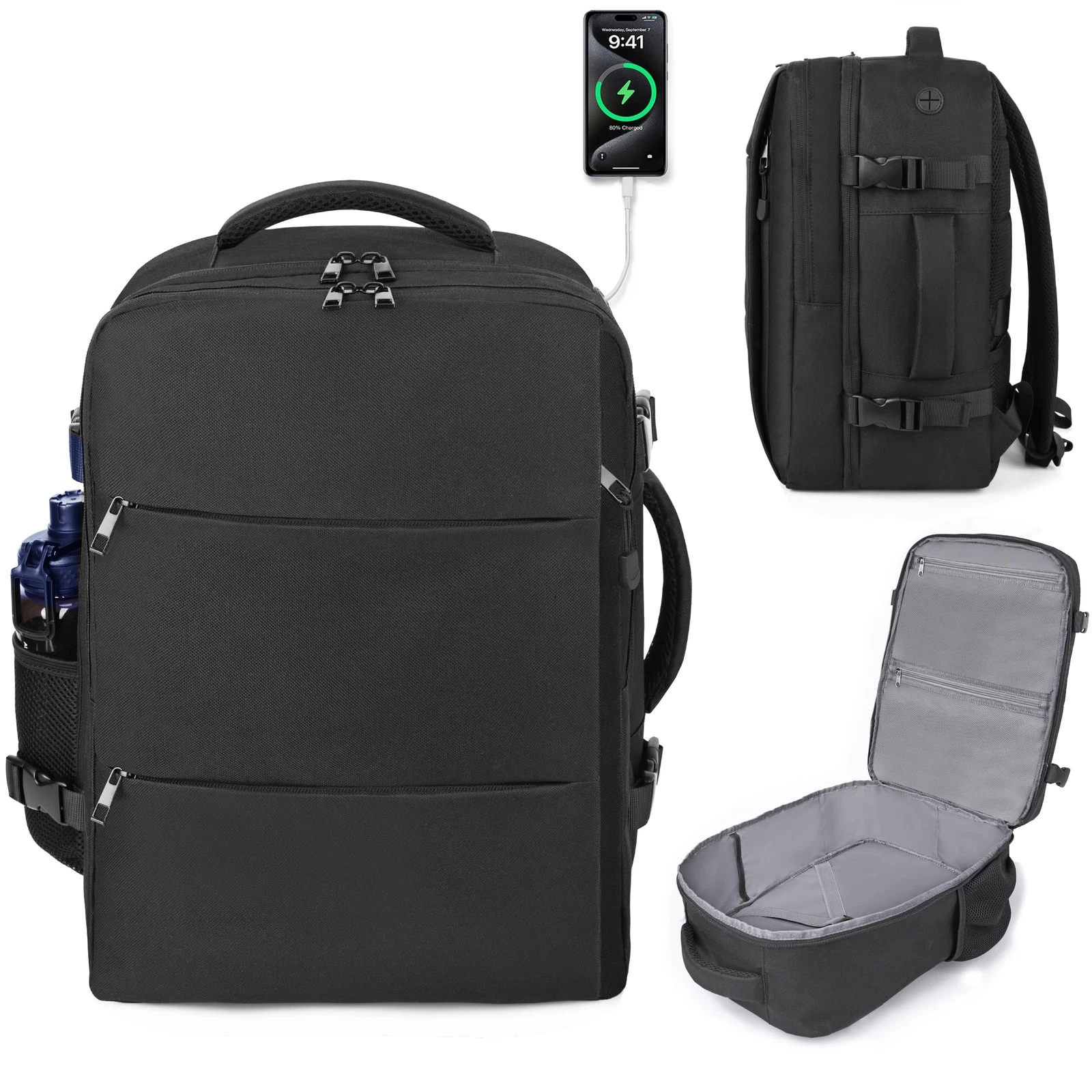 Travel Backpack for Men , 18x14x8 inches TSA Approved Carry On Backpack Perso...