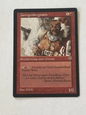 MTG Dwarven Miner German Mirage (MIR) Magic the Gathering Zwergenbergmann