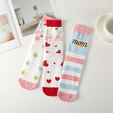 3 Pairs Women's Christmas, I Love Mom, Holiday Cozy Fuzzy Socks Gift Box