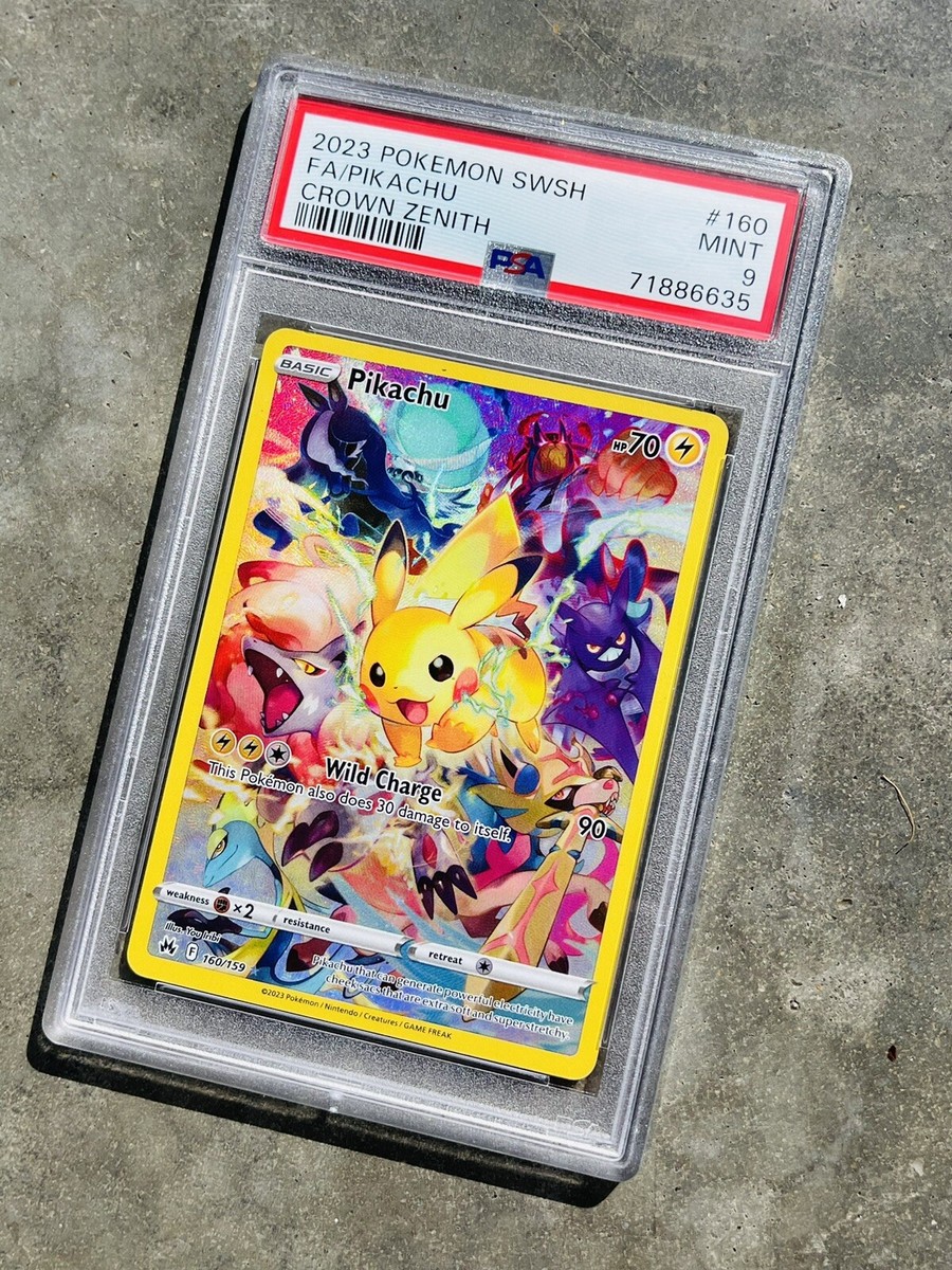 2023 Pokemon Crown Zenith Pikachu Full Art SECRET RARE #160 2023 Pokemon Crown Zenith Pikachu Full Art SECRET RARE #160