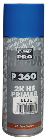 Apprêt 2K en bombe de peinture HB Body Pro P 360 2K HS PRIMER BLEU