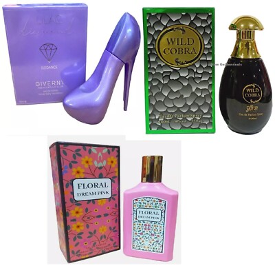 x Women's Perfume Floral Dream Pink Lilac Diamond Designer Fragrance EDP  100ml UK - Main Image