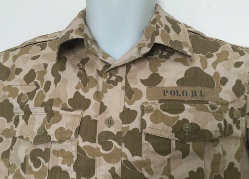 Polo Ralph Lauren Boys Camo Military Look Twill Cotton Shirt Size XL(18-20) NWT - Picture 3 of 9