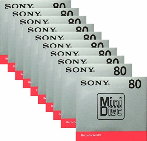 Sony MD Blank Minidisc 80 Minutes Recordable MDW80T x 10