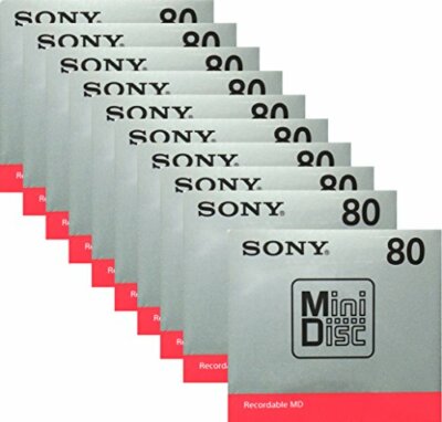 Lot Disjoncteur Lot De 5 Mini-disques Vierges Sony MDW80T - 80 Minutes - Enregistrables - Neufs Japon Plaquette Et Disque