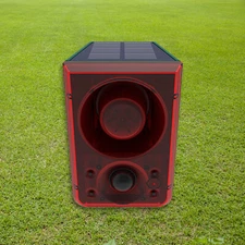 Solar Sound & Light Alarm Motion Sensor 129dB Outdoor Dog Barking Security Siryg