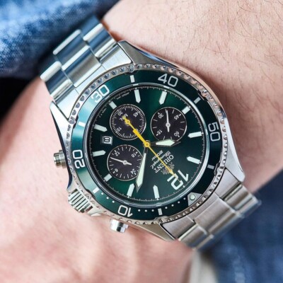 ORIENT Mako Solar Chronograph RN-TX0204E Men's Watch Sapphire