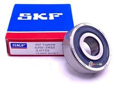 SKF 6201 2RS2 LHT23 Deep Groove Ball Bearing, Rubber Seals 12x32x10 mm