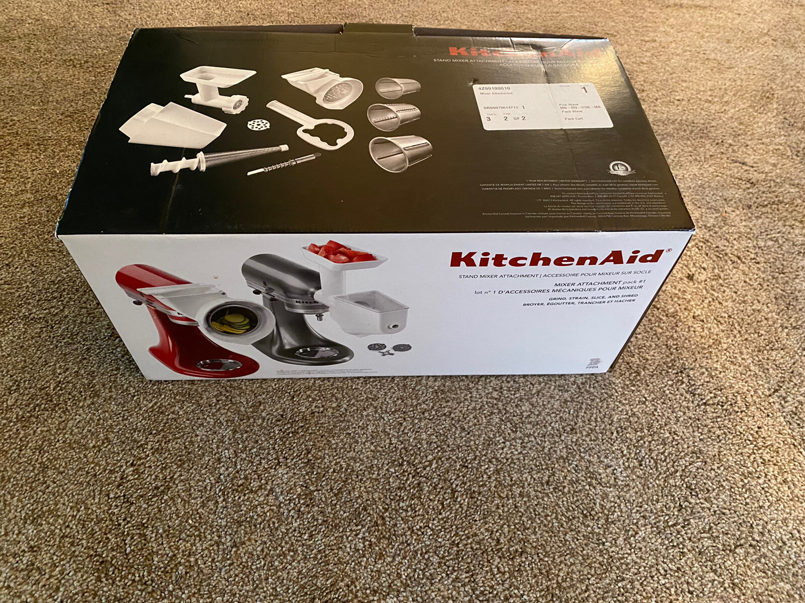 KitchenAid FPPA Attachment Pack for KitchenAid Stand Mixers White 50946000183 eBay