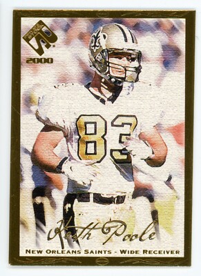 2000 Pacific Private Stock Jim Poole Gold #61 #162/181 Saints