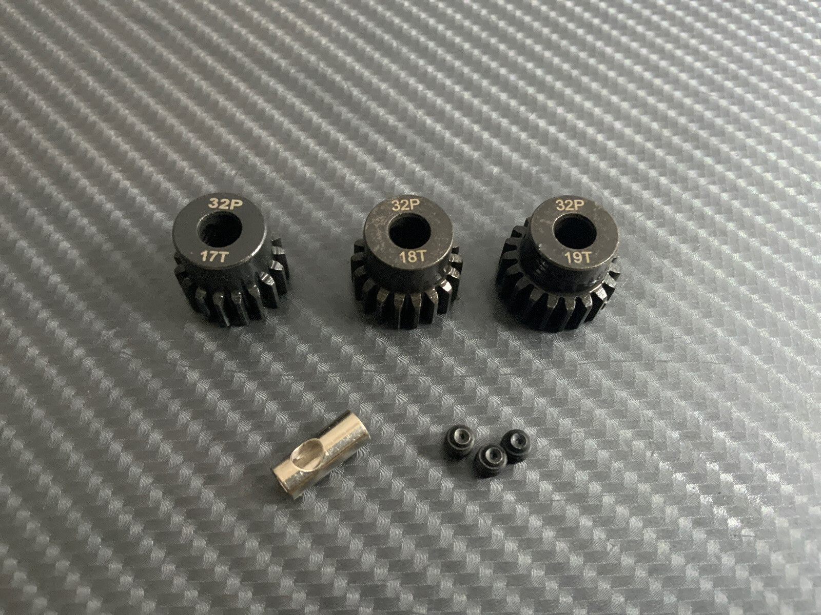 32 Pitch 32P Pinion Gear Set 17T 18T 19T Fit Traxxas 1/10 Slash