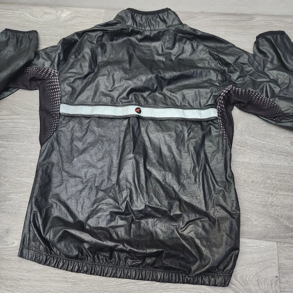 PACTIMO Chaqueta Negra Talla L Ciclismo Cortavientos Embalable Nylon Cuello Alto Nylon Foto 2 de 4