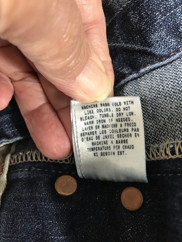 Guess Premium Jeans Men Size 36 x 34.5 Central Straight Dark Distressed **Read** - Picture 16 of 21