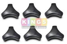 6pcs Black Door Knob Handle for Gen6 Wascomat Washers W620-675 part # 195501