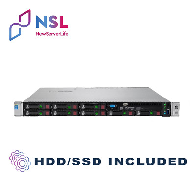 HP ProLiant DL360 Gen9 2x E5-2650v4 2.2GHz =24C 64GB P440AR 2x 1.2TB SAS 4xRJ45