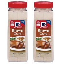 McCormick Brown Gravy Mix For Beef, Potatoes, Meatloaf - No MSG- 21 Oz (2-Pack)