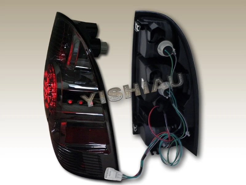 FIT FOR 2005-2008-2015 TACOMA SMOKE LED TAIL LIGHTS REAR BRAKE LAMPS - Image 2 of 2