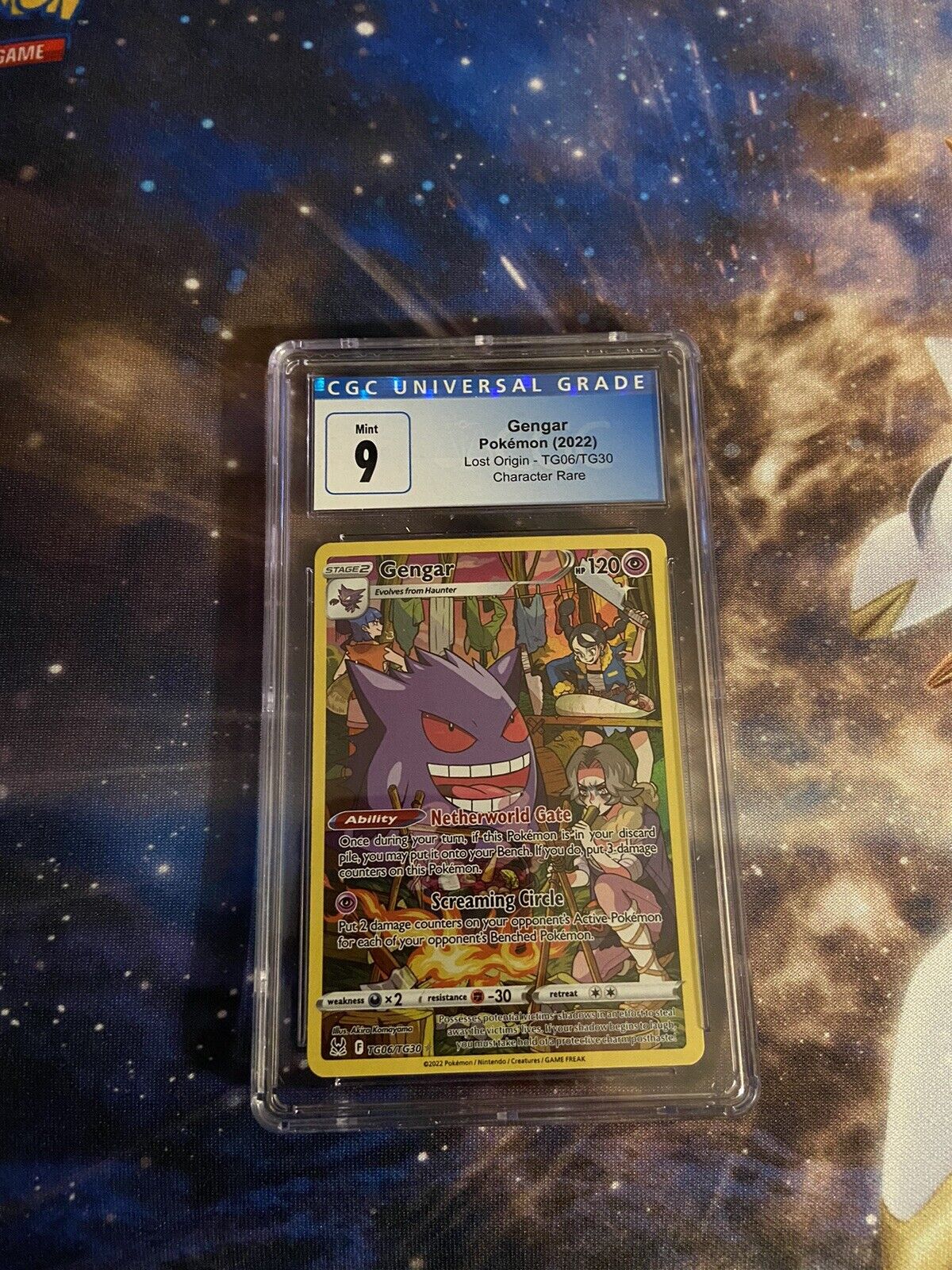 Pokémon TCG Gengar Lost Origin TG TG06/TG30 Holo PSA 9