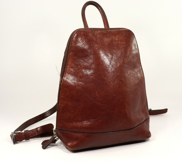 Wilsons Leather Pelle Studio Brown Leather Backpack/Handbag eBay