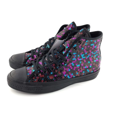 purple sequin converse sneakers