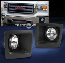 2014-2016 GMC SIERRA 1500 DENALI SLE SLT BUMPER DRIVING FOG LIGHTS CHROME W/BULB