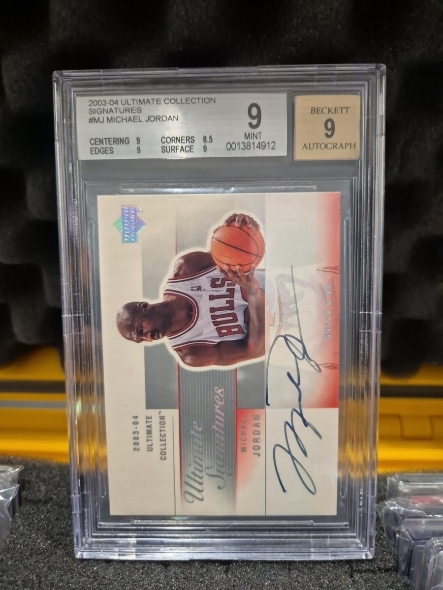 2003-04 Ultimate Collection Signatures MICHAEL JORDAN #MJ BGS 9