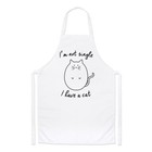 I'm Not Single I Have A Cat Chefs Apron - Crazy Cat Lady Funny Cooking