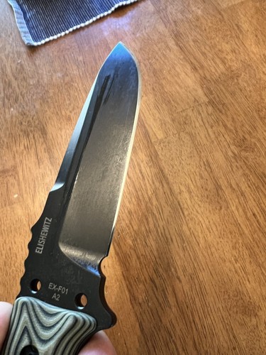 NEW in Box - 5.5” Fixed Blade G10 Black Knife Cerakote -Green - Hogue (EX-F01) - Picture 13 of 15