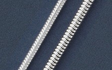 925 Solid Silver FLEXIBLE SNAKE Chain Necklace-Italian Sterling Silver Necklace