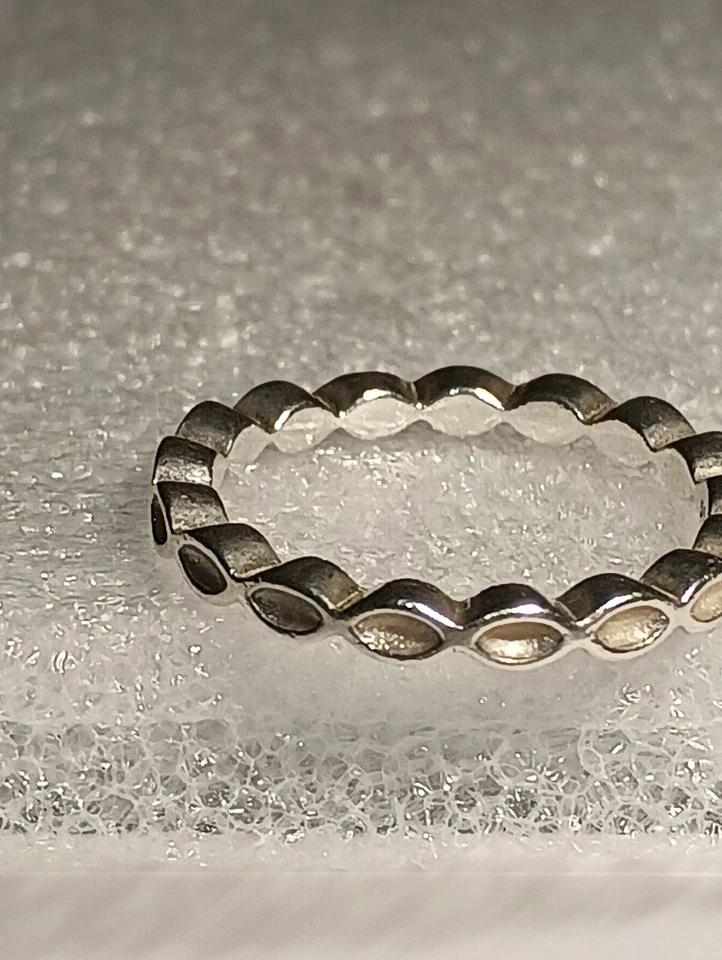 Auténtico Anillo PANDORA Esmaltado Plata de Ley 925 Talla 7 Foto 3 de 4