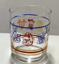 Vintage Southeastern Conference Glass Collage Logos 12oz Highball Glass