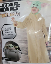 Jazwares Toddler Star Wars The Mandalorian Grogu Costume 2T-3T Robe New