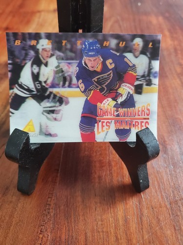 1995-96 BRETT HULL PINNACLE MCDONALDS GAME WINNERS CARD #McD-06 St. Louis Blues - Picture 3 of 3