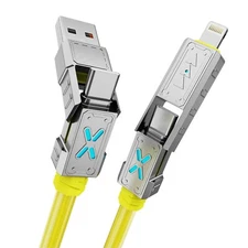 Multi Charging Cable 4 in 1 Multiple USB Fast Charger For iPhone Type C MicroUSB