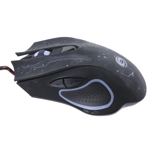 Gamer Gaming Mouse 3200DPI Adjustable Wired Optical LED Computer Mice USB Cable - Picture 7 of 8
