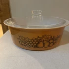 New ListingVintage Pyrex Old Orchard Big Bertha #664 With Lid 4 Quart Casserole Dish