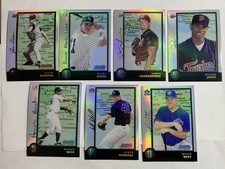 1998 Bowman Chrome International Refractor 7 Card Lot #6,105,126,143,166,320,328