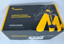 Maono AU-HD300T Cardioid Dynamic USB/XLR Microphone New Open Box