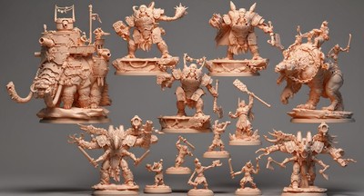 STL 3D Pack Sci-Fi The Great Bloodshed Ghult Ho | Dnd, Tabletop, RPG, PathFinder