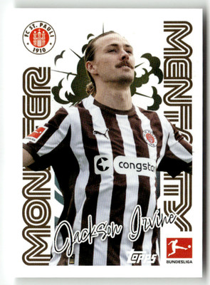 Topps Bundesliga Sticker 2025-26 No. 263 Jackson Irvine Monster Mentality Base