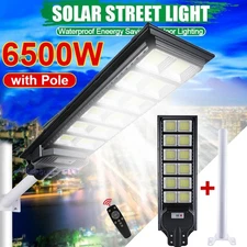9900000000LM 6500W Lamparas Luz Led Solares Luces Para Exterior Sensor De light