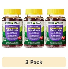 (3 pack) Spring Valley Ultra Strength Melatonin Sleep Support Dietary Supplement